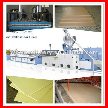 a full wpc processing line for WPC for producing profiles for decoration, floor tiles, windows , wpc floor deck , furniture etc